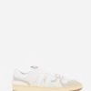 Lanvin LEATHER CLAY LOW-TOP SNEAKERS