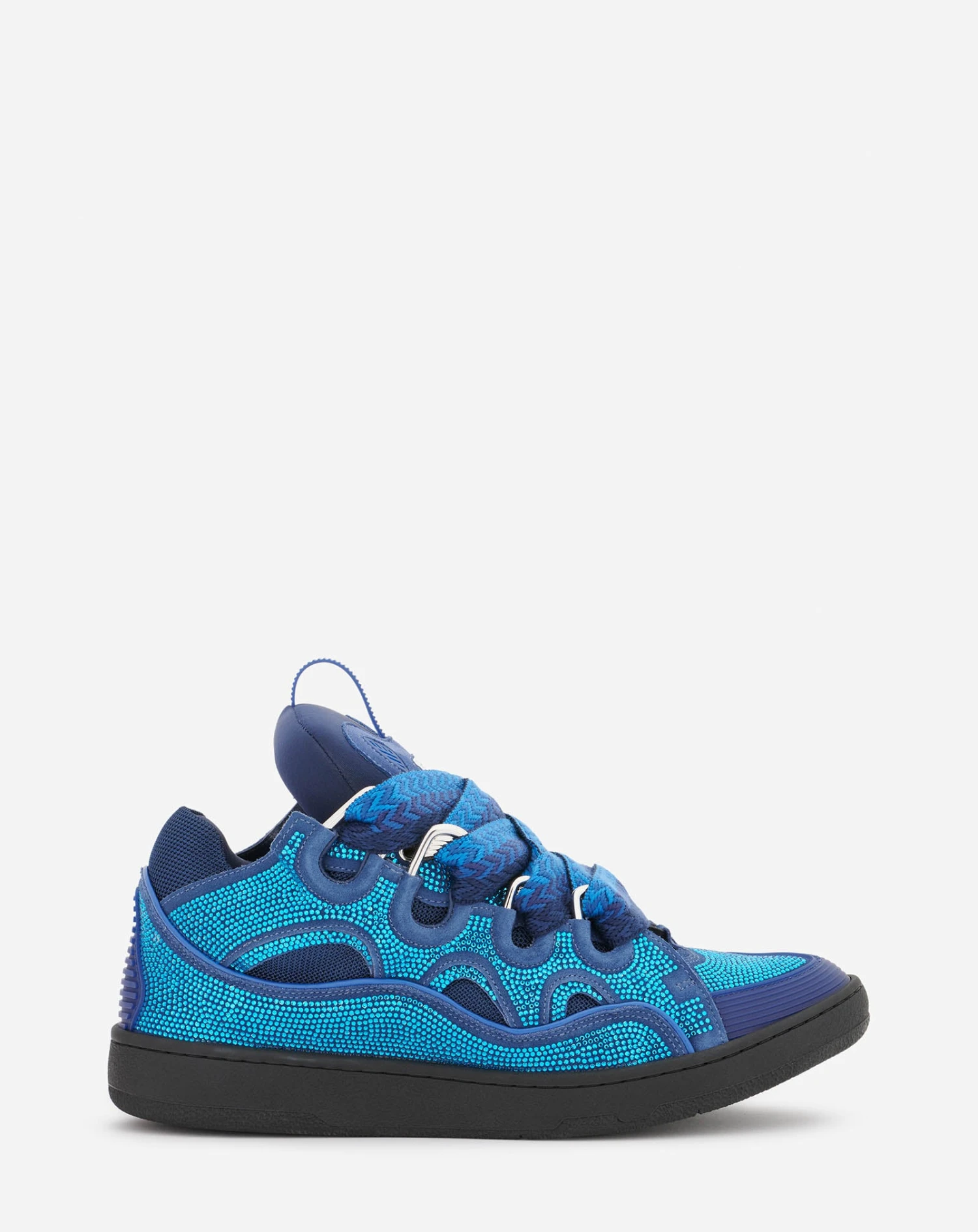 Lanvin CURB LEATHER AND RHINESTONE SNEAKERS 3 Lanvin CURB LEATHER AND RHINESTONE SNEAKERS