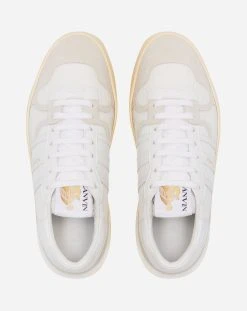 Lanvin LEATHER CLAY LOW-TOP SNEAKERS -Lanvin Fashion 4 c57b6eb7 17fb 4071 9fcc bf8c906db5b3