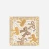 Lanvin SILK SCARF WITH CURB LACES PRINT -Lanvin Fashion AW SAFC01 BOWS P23871 A