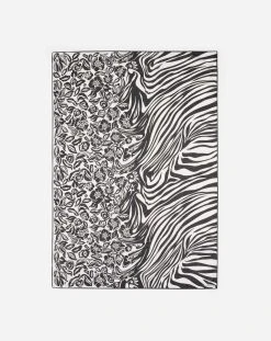 Lanvin FLOWER TO ZEBRA PRINTED COTTON AND SILK SARONG