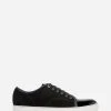 Lanvin DBB1 SUEDE AND PATENT LEATHER SNEAKERS -Lanvin Fashion FM SKDBB1 VBAL P1510A