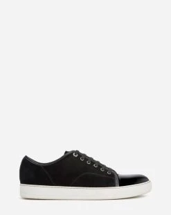 Lanvin DBB1 SUEDE AND PATENT LEATHER SNEAKERS
