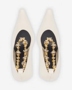 Lanvin SWING LEATHER PUMPS WITH CHAIN -Lanvin Fashion FW PUSP0I NARI A23013 E