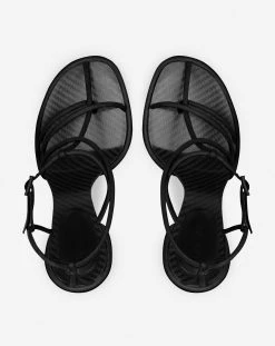 Lanvin STRAPLIGHT LEATHER SANDALS -Lanvin Fashion FW SARS02 NAPA H221010 C