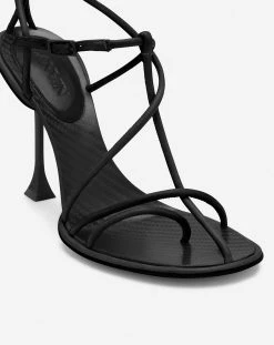 Lanvin STRAPLIGHT LEATHER SANDALS -Lanvin Fashion FW SARS02 NAPA H221010 E