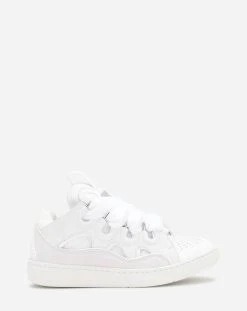 Lanvin LEATHER CURB SNEAKERS