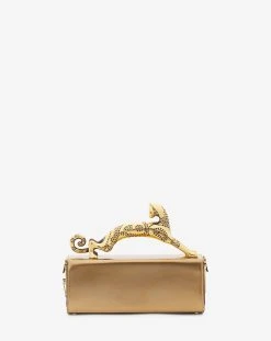 Lanvin MEDIUM METALLIC LEATHER PENCIL CAT BAG -Lanvin Fashion LW BGBR05 METL A23M1 D