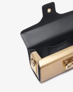 Lanvin MEDIUM METALLIC LEATHER PENCIL CAT BAG -Lanvin Fashion LW BGBR05 METL A23M1 F