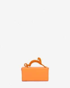 Lanvin LEATHER AND RHINESTONE NANO PENCIL CAT BAG -Lanvin Fashion LW BGBRS3 TOPS E2395 C