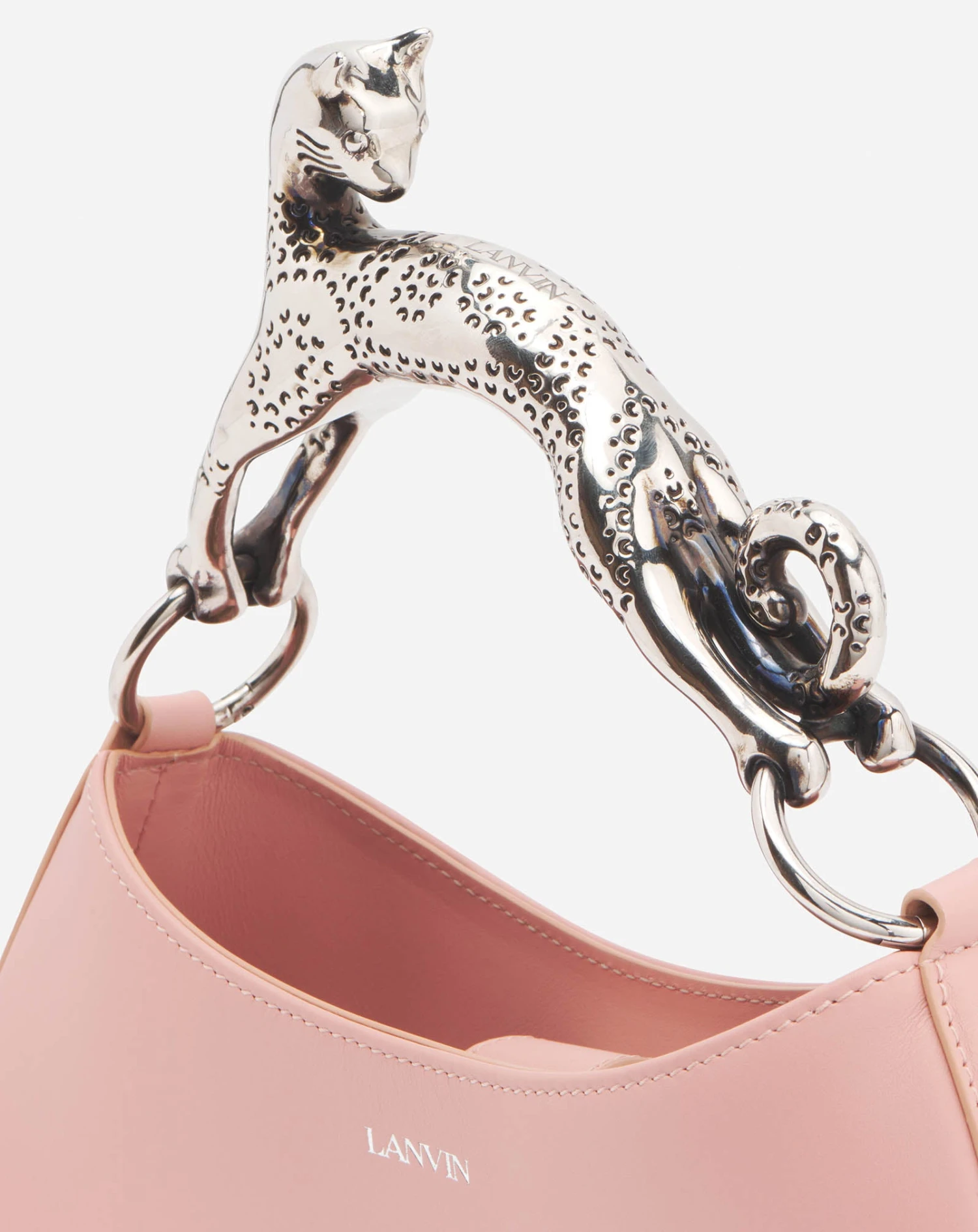 Lanvin LEATHER PM HOBO CAT BAG 7 Lanvin LEATHER PM HOBO CAT BAG - Image 5