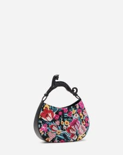 Lanvin EMBROIDERED PM HOBO CAT BAG -Lanvin Fashion LW BGSHF1 TPYE H2210S1 B