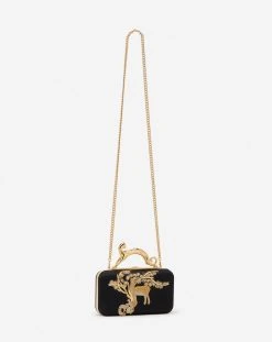Lanvin Embroidered Satin Minaudière -Lanvin Fashion LW BGSMCH HERA A2210M1 B