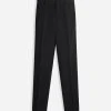 Lanvin CIGARETTE TROUSERS WITH SATIN SIDE BANDS