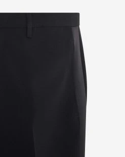 Lanvin CIGARETTE TROUSERS WITH SATIN SIDE BANDS -Lanvin Fashion RM TR0201 5576 P2310 D