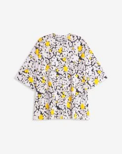 OVERPRINTED OVERSIZED T-SHIRT WITH LANVIN PARIS EMBROIDERY