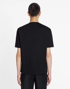 CLASSIC T-SHIRT WITH RAFFIA LANVIN PARIS EMBROIDERY -Lanvin Fashion RM TS9010 J029 A2310 D