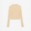 Lanvin RIBBED SILK AND COTTON V-NECK CARDIGAN -Lanvin Fashion RW CA0018 K403 A23081 A 1