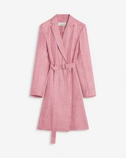 Lanvin PRINTED MIDI WRAP DRESS