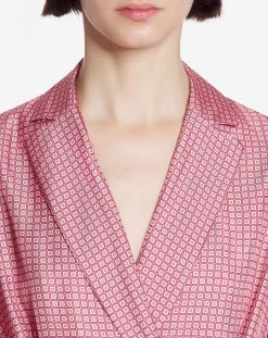 Lanvin PRINTED MIDI WRAP DRESS -Lanvin Fashion RW DR0013 5743 A2358 E