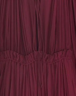 Lanvin LONG RUFFLE DRESS IN CHARMEUSE -Lanvin Fashion RW DR0042 4778 A2139 E 1