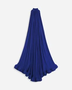 Lanvin LONG CHARMEUSE TRIBUTE DRESS -Lanvin Fashion RW DR0049 4778 E22251 B 49a98dd2 caba 4254 9c01 cf083cd30cbf