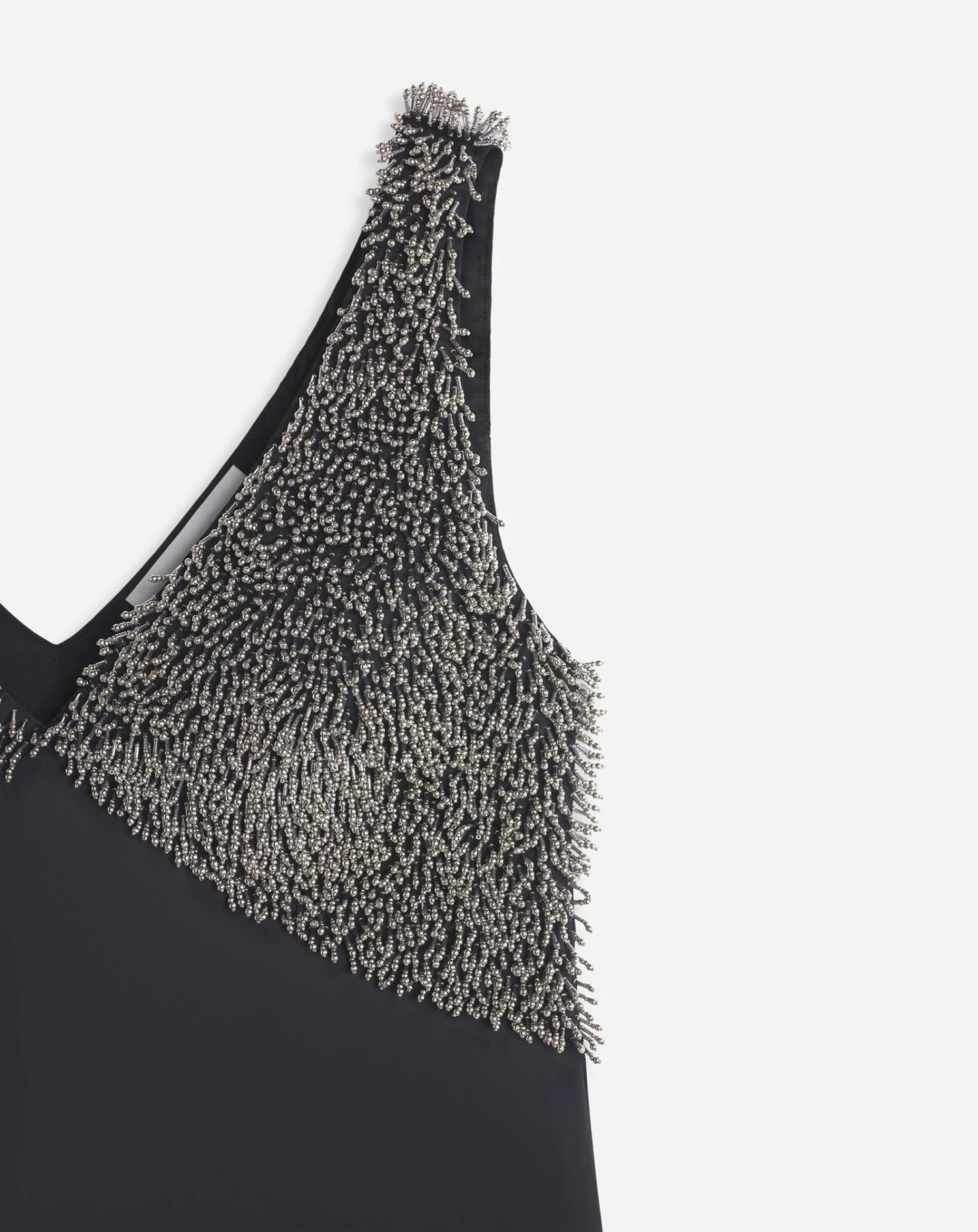 Lanvin LARGE STRAP V NECK EMBROIDERED DRESS IN SATIN 6 Lanvin LARGE STRAP V NECK EMBROIDERED DRESS IN SATIN - Image 4