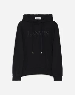 LANVIN PARIS EMBROIDERED HOODED SWEATER