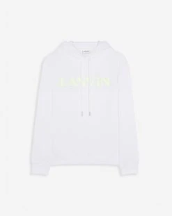 CLASSIC FIT LANVIN CURB HOODY IN COTTON FLEECE