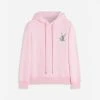 Lanvin CLASSIC FIT PRINTED HOODY IN COTTON FLEECE