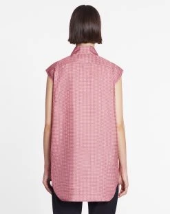 Lanvin OVERSIZED PRINTED SLEEVELESS SHIRT -Lanvin Fashion RW SI0108 5743 A2358 D