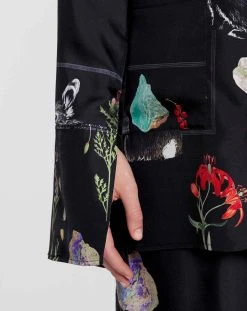 Lanvin BOTANICAL PRINT LONG SLEEVE OVERSIZED RELAXED SHIRT -Lanvin Fashion RW SIY010 5611 P2310 E