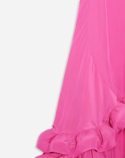 Lanvin ASYMMETRICAL CHARMEUSE MAXI SKIRT -Lanvin Fashion RW ST0010 4778 H2259 D