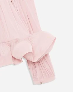 Lanvin LONG-SLEEVE CHARMEUSE BLOUSE -Lanvin Fashion RW TO0015 4778 H2250 C