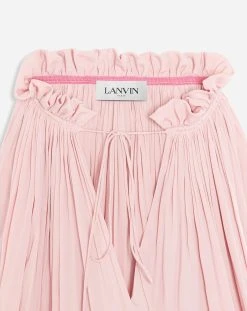 Lanvin LONG-SLEEVE CHARMEUSE BLOUSE -Lanvin Fashion RW TO0015 4778 H2250 E