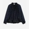 Lanvin LONG SLEEVE PRINTED CHARMEUSE BLOUSE -Lanvin Fashion RW TO0115 5506 H221024A
