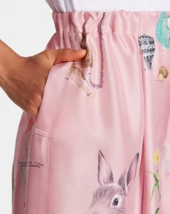 Lanvin PRINTED WIDE LEG FLUID PANT IN SILK -Lanvin Fashion RW TRY007 5611 P2350 E