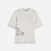 Lanvin RAFFIA EMBROIDERED ROUND NECK TEE -Lanvin Fashion RW TS0004 K007 P23401 AA