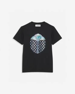 T-SHIRT WITH LANVIN PARIS EMBROIDERY