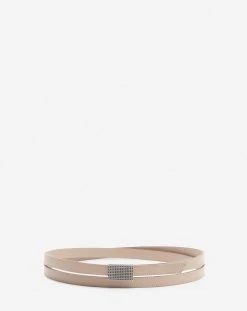 Lanvin DOUBLE CONCERTO LEATHER BELT