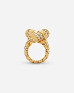 Lanvin RHINESTONE MELODIE RING
