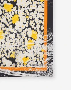 Lanvin SILK SCARF WITH FLORAL PRINT -Lanvin Fashion aw safc01 wafl a2310 c 99c92cdd 2d34 4352 b655 1563d0f268de