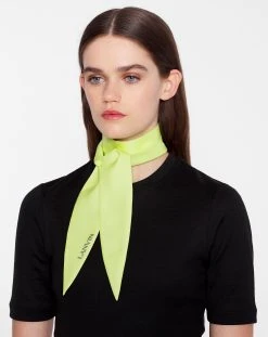 Lanvin LEMON SMALL LEAF HANDBAND IN SILK -Lanvin Fashion aw saft0f seta p2387 c