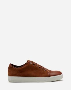 Lanvin DBB1 Leather And Suede Sneakers
