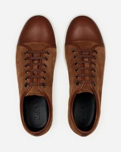 Lanvin DBB1 Leather And Suede Sneakers -Lanvin Fashion fm skdbb1 ana1 a2266c