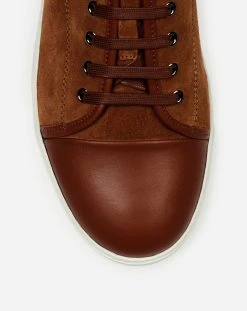 Lanvin DBB1 Leather And Suede Sneakers -Lanvin Fashion fm skdbb1 ana1 a2266e