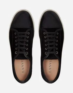 Lanvin DBB1 SUEDE AND PATENT LEATHER SNEAKERS -Lanvin Fashion fm skdbb1 vbal p1510a 3