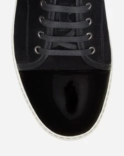 Lanvin DBB1 SUEDE AND PATENT LEATHER SNEAKERS -Lanvin Fashion fm skdbb1 vbal p1510e 3