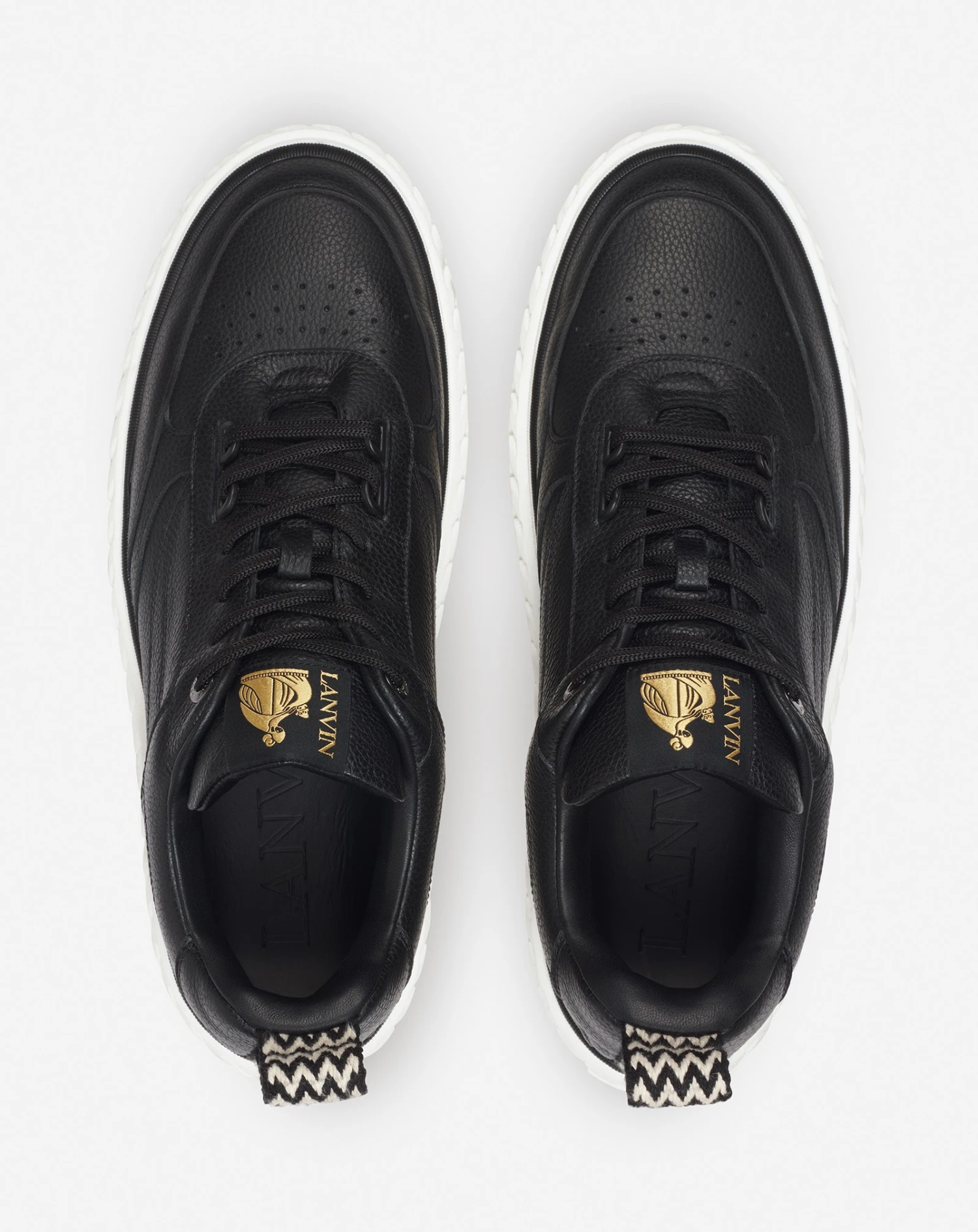 Lanvin CURBIES LOW-TOP SNEAKERS IN GRAINED LEATHER 5 Lanvin CURBIES LOW-TOP SNEAKERS IN GRAINED LEATHER - Image 3