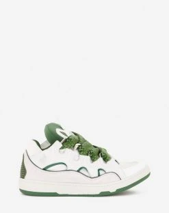 Lanvin LEATHER CURB SNEAKERS